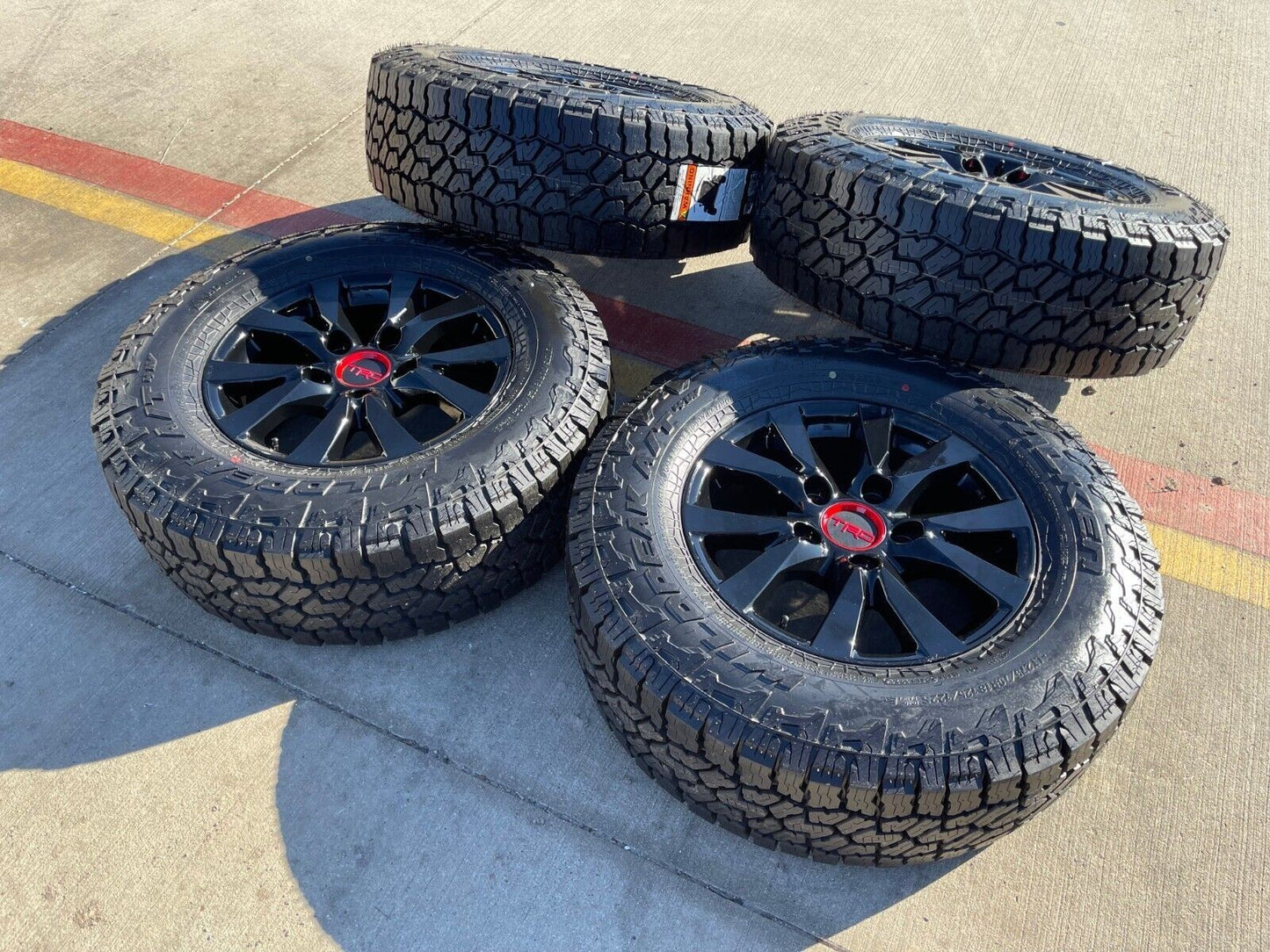 18" Toyota Land Cruiser Tundra TRD PRO OEM 75195 wheels rims SET FALKEN A/T4 NEW