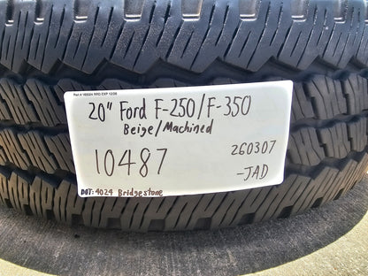 20" Ford F-250 F-350 OEM 10487 LIMITED KING RANCH tan wheels rims SET 2025 2026