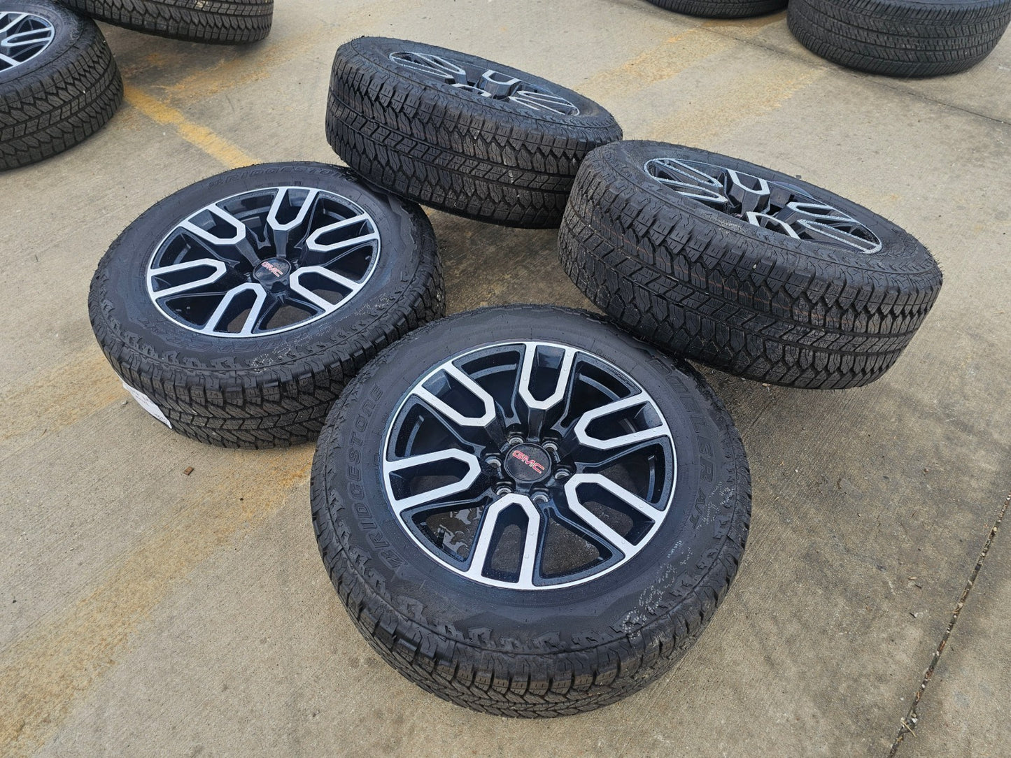 20" GMC Sierra Yukon AT4X Silverado OEM 5914 wheels rims BRIDGESTONE A/T SET NEW