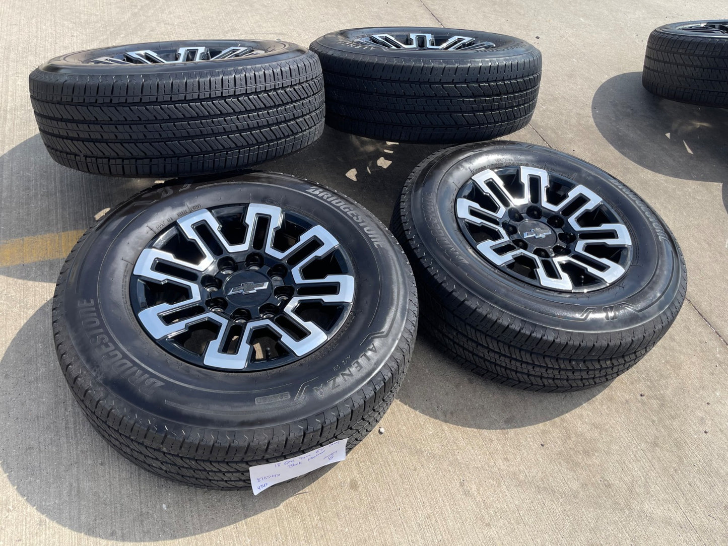 18" Chevy Silverado EV OEM wheels rims SET GMC Sierra 2024 2025 2026 2027