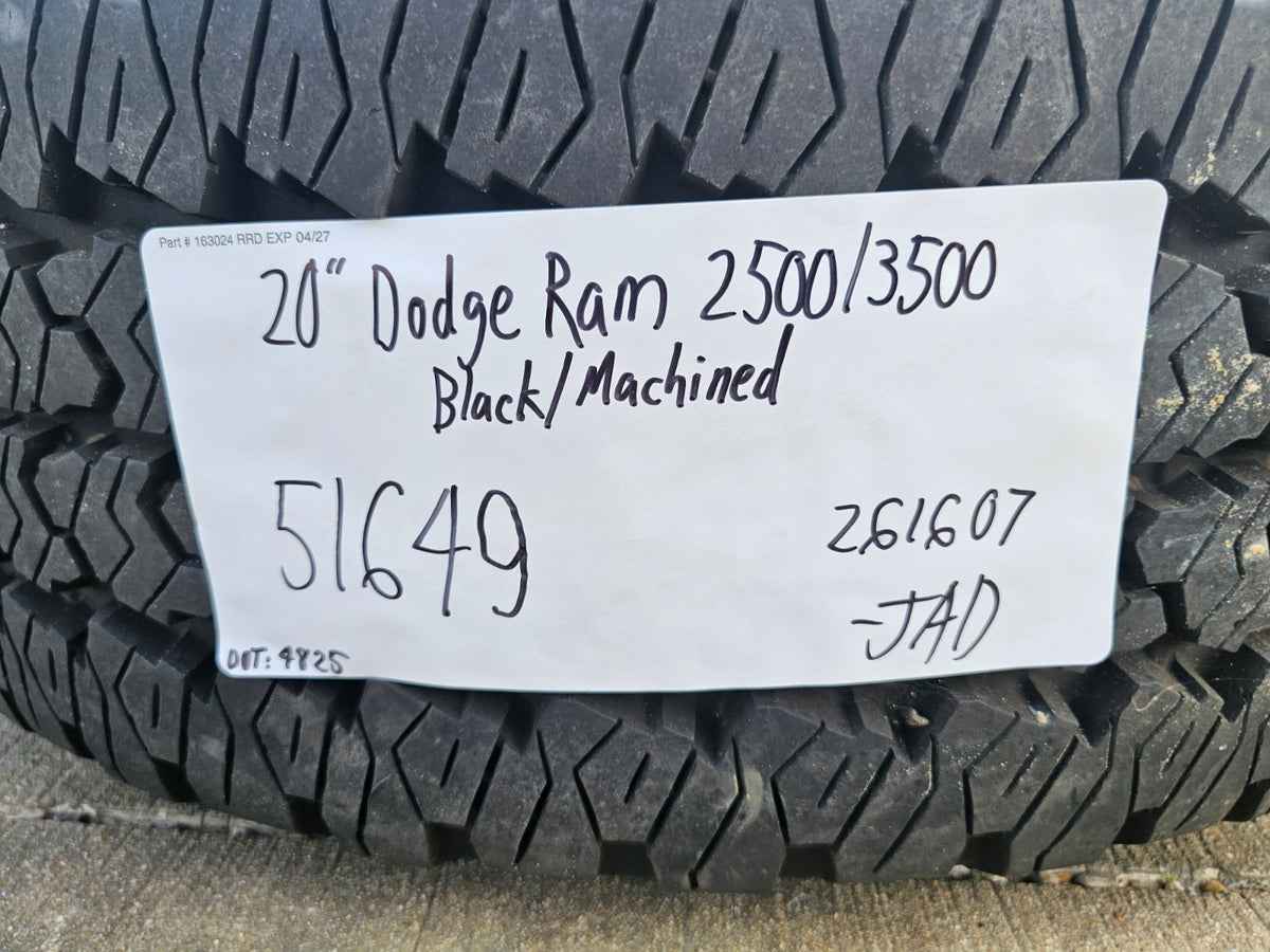 20" Dodge Ram 2500 3500 LARAMIE OEM 51649 wheels rims A/T2 2025 2026 2027 NEW
