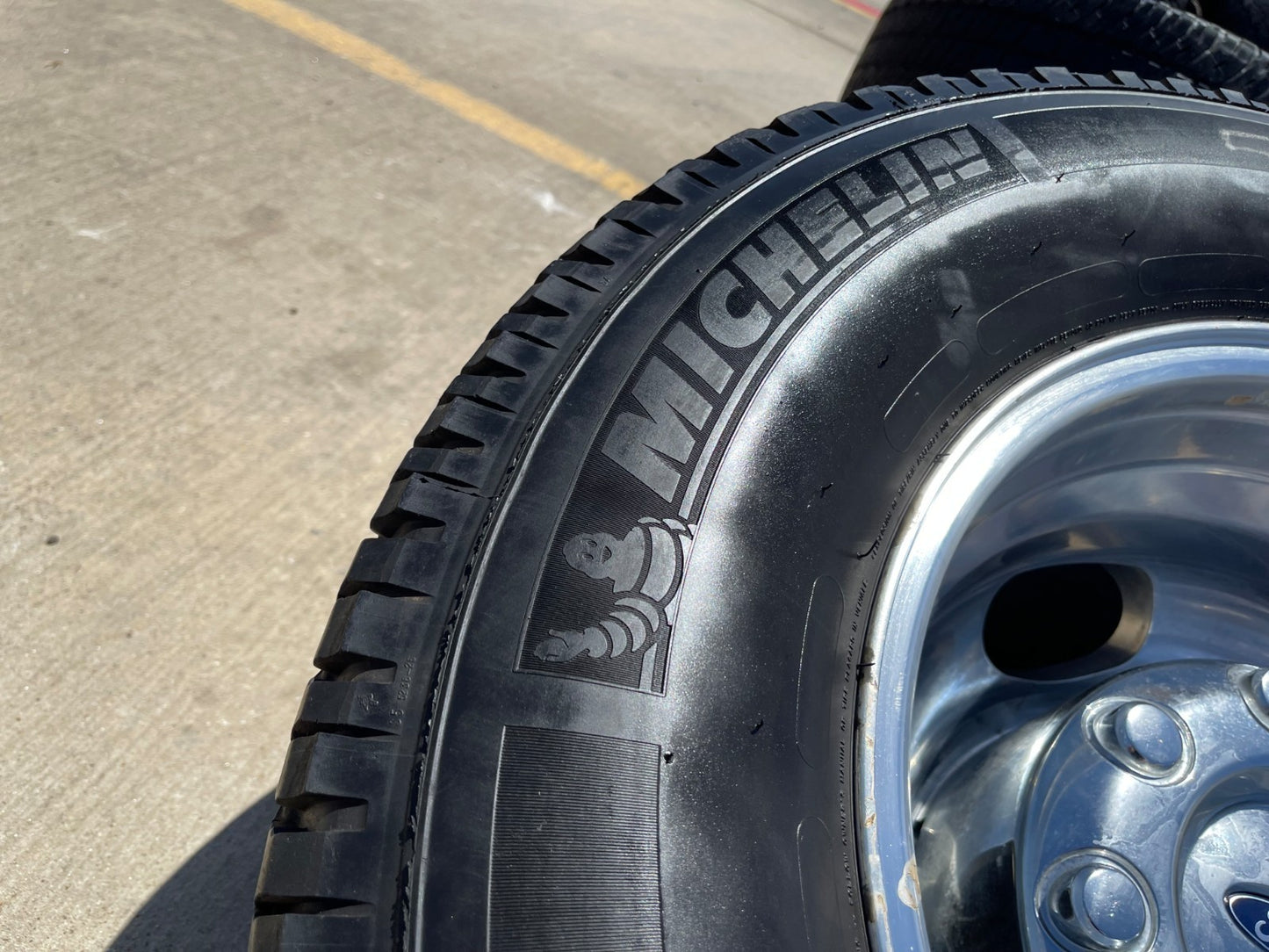17" Ford F-350 Dually OEM 10477 10478 rims wheels SET tires MICHELIN A/T2
