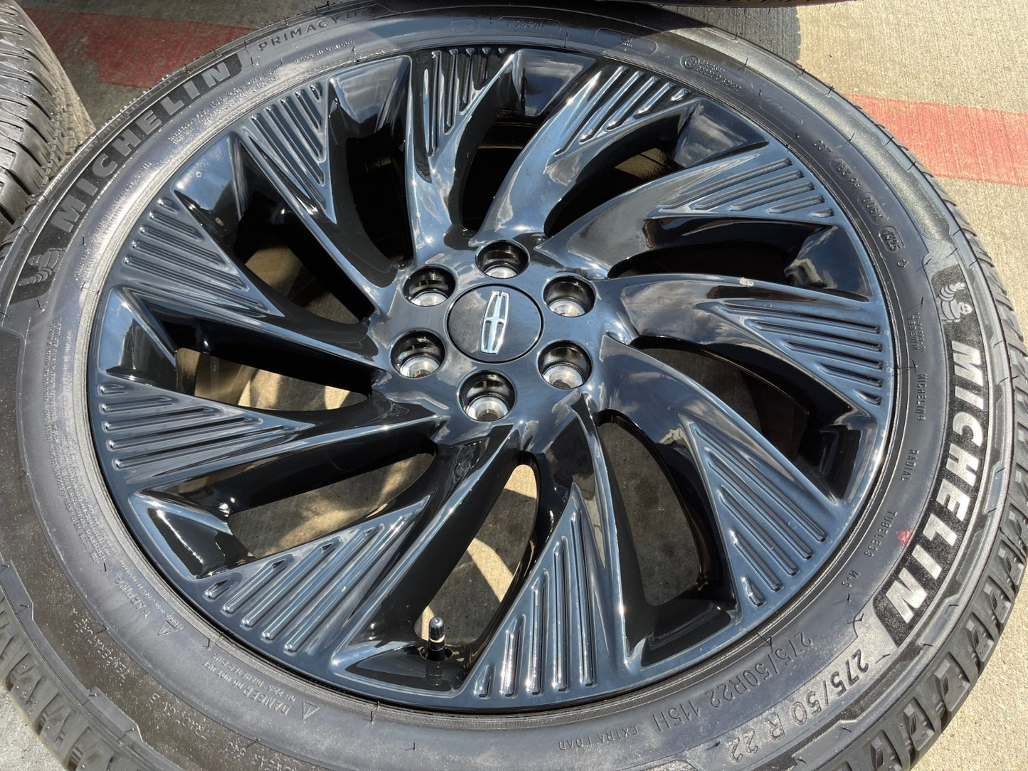 22" Lincoln Navigator OEM 10665 rims wheels BLACK LABEL 2025 2026 MICHELIN NEW