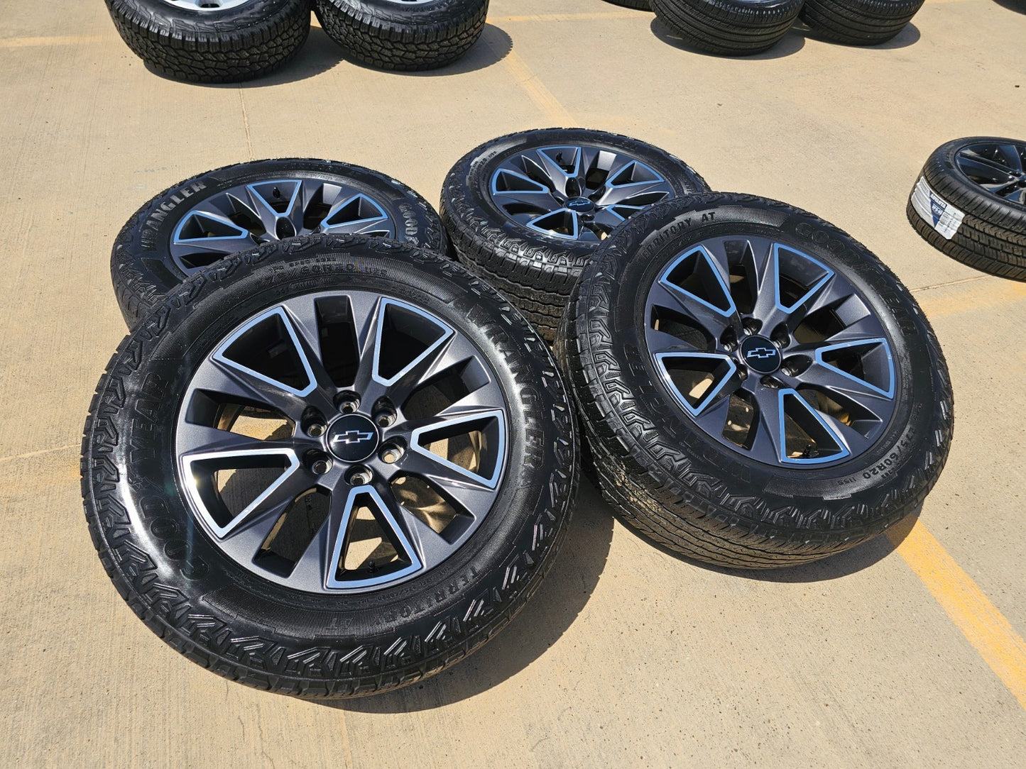 20" Chevy Tahoe Silverado OEM 5919 wheels rims GMC Yukon tires GOODYEAR