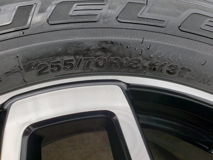 18" Ford Bronco wheels rims tires black 95213 Ranger tires BRIDGESTONE DUELER HT