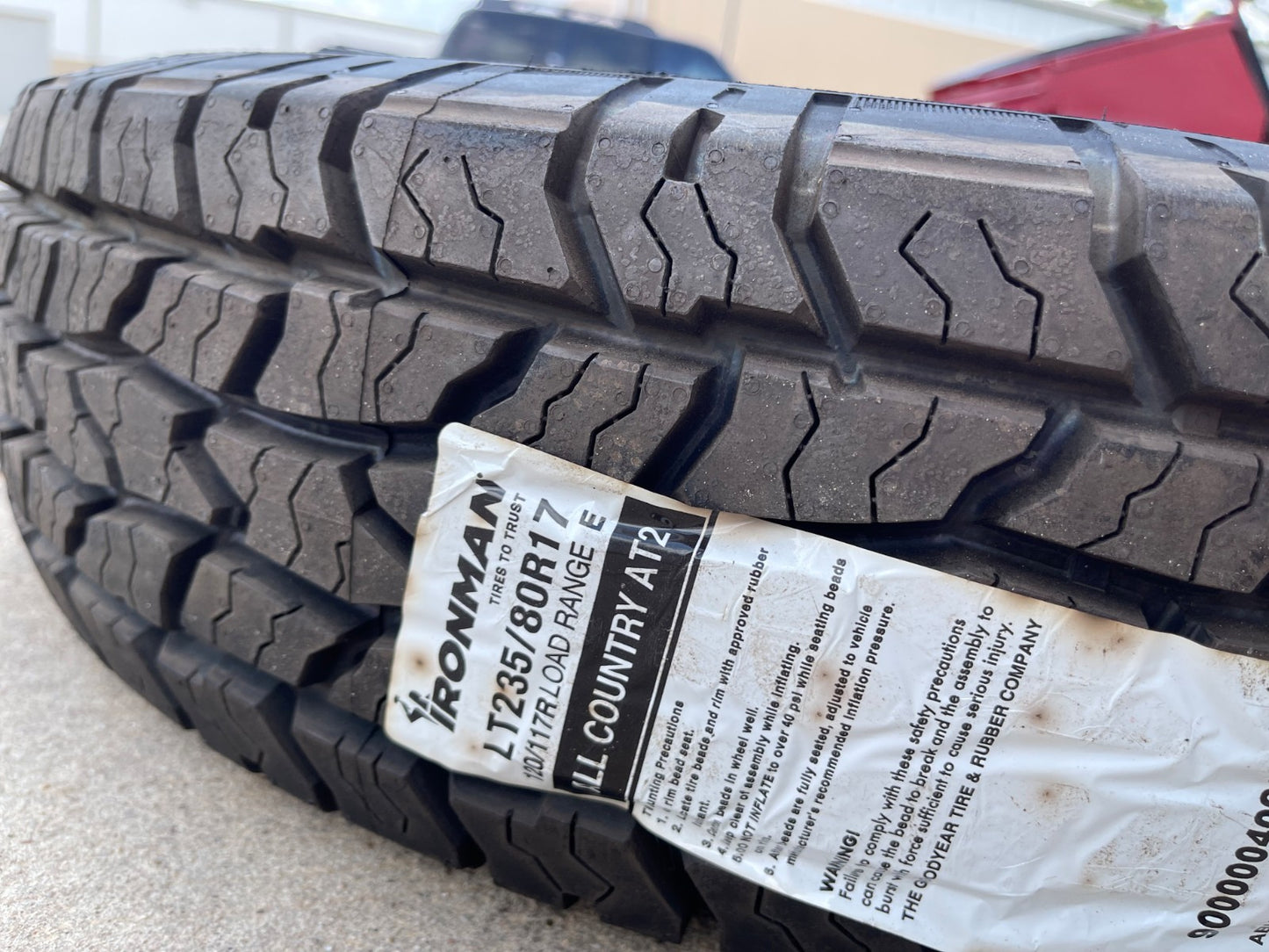 (1) 245/75/17 Ironman All Country A/T2 tire 245/75R17 M+S 120R LT 10 ply LRE NEW