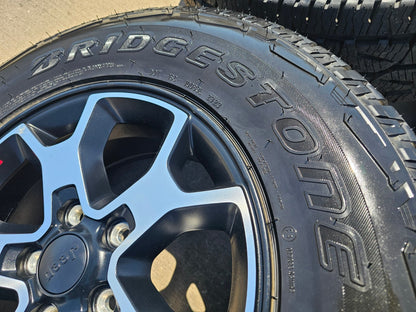 17" Jeep Wrangler Rubicon OEM 9218 wheels rims Gladiator tires DUELER A/T NEW