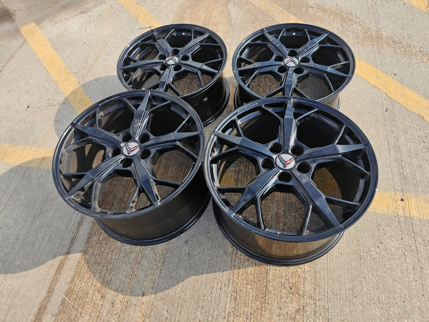 19" + 20" Chevy Corvette C8 OEM rims 14011 14012 2022 2023 2024 2025 2026