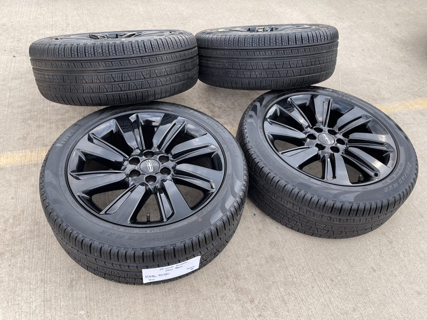 22" Lincoln Navigator OEM rims wheels Black Label 95384 10496 2022 2023 2025 NEW