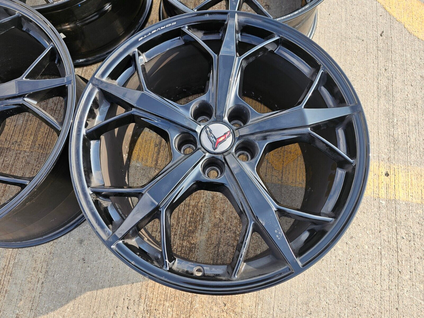 19" + 20" Chevy Corvette C8 OEM rims 14011 14012 2022 2023 2024 2025 2026
