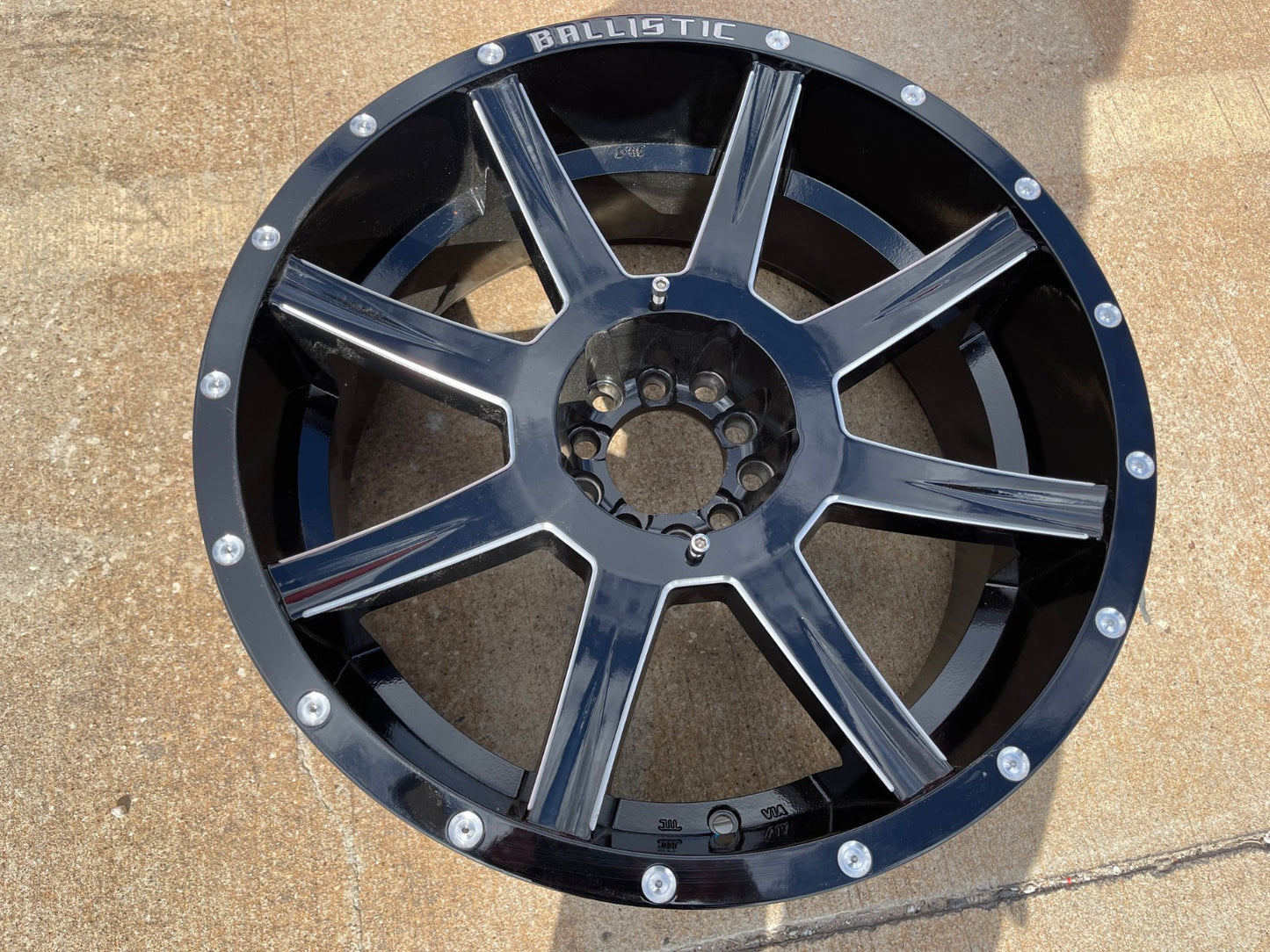 20x9 Ballistic Morax 845 Jeep Wrangler Gladiator rim wheel 5x127 5x5 5x4.5 5x114