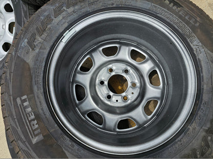 17" Ford F-150 OEM rims wheels 3857 tires steel 2023 2024 2025 PIRELLI A/T NEW