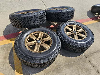 17" Ford F-150 OEM BRONZE Tremor rims wheels tires 10339 A/T 2024 2025 NEW