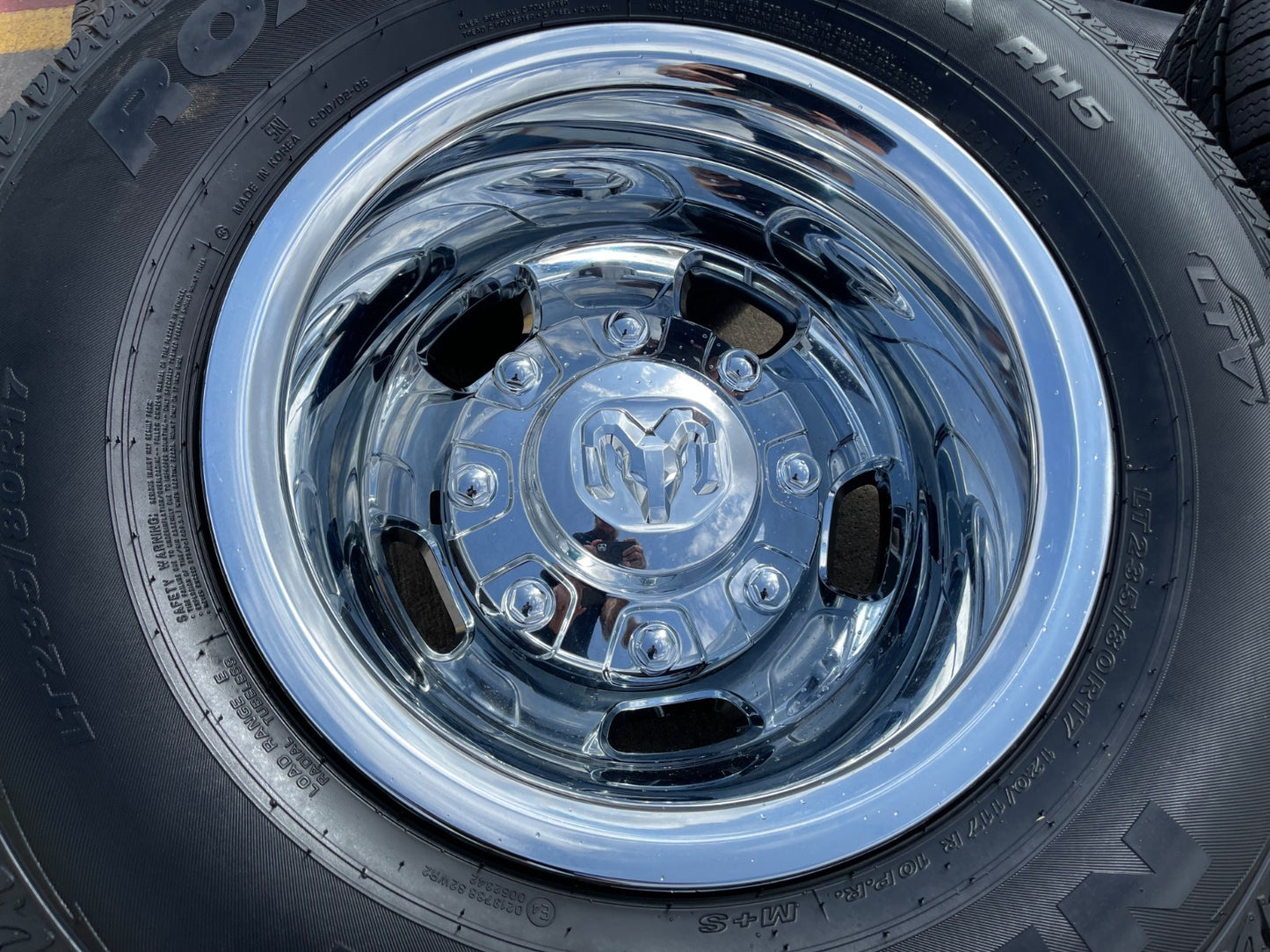 17" Dodge Ram 3500 Dually 8x200 wheels rims 2703 2704 OEM 2024 2025 2026