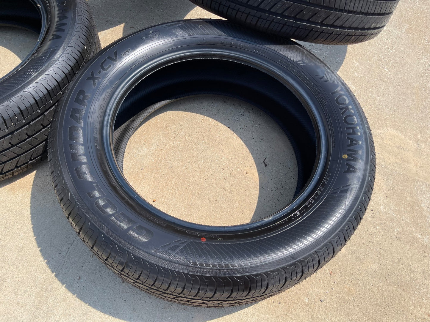 (4) 265/55/20 Yokohama Geolander X-CV tires 113V XL 265/55R20 TAKE OFFS NEW