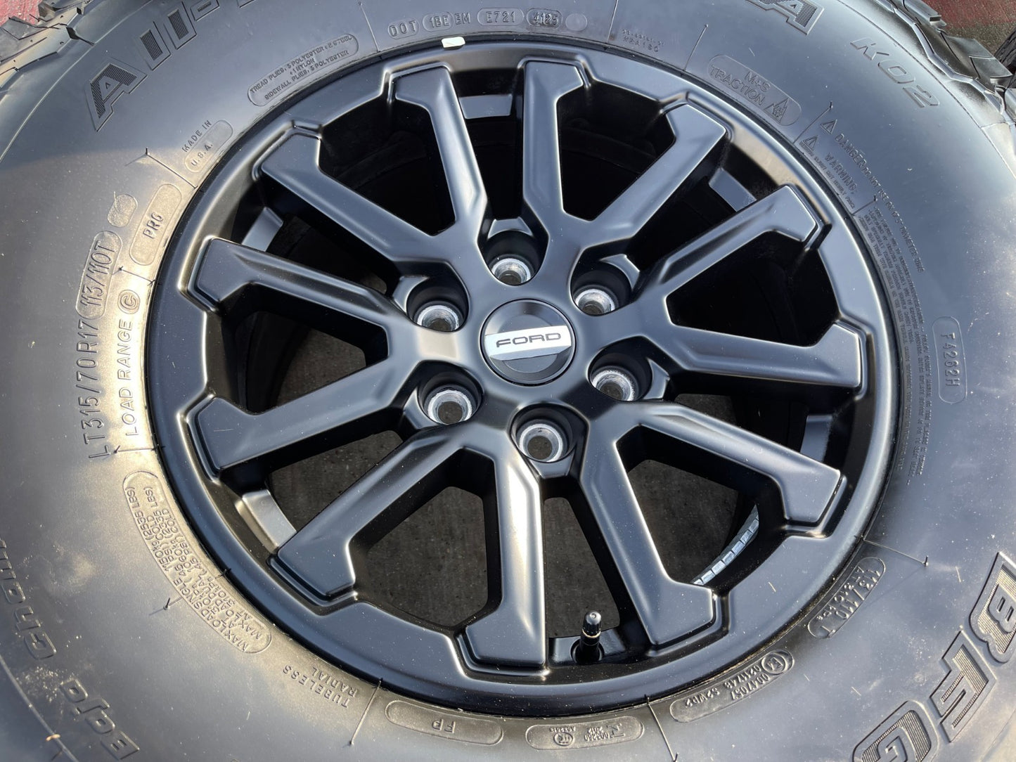 17" Ford F-150 Raptor OEM 10611 rims wheels Bronco 2024 2025 2026 NEW BFG 35"