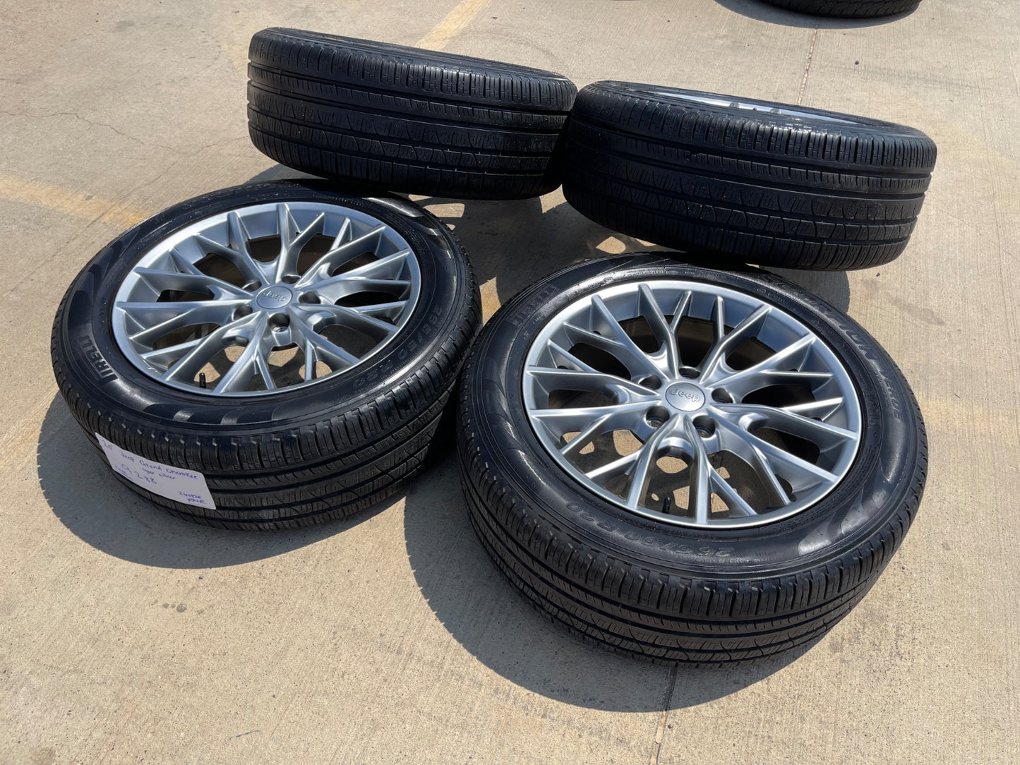 20" Jeep Grand Cherokee L OEM 9288 wheels rims tires PIRELLI SET