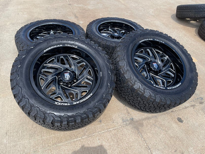 20" 20x10 American Truxx AT1914 Euphoria Ford F-150 rims wheels Expedition BFG