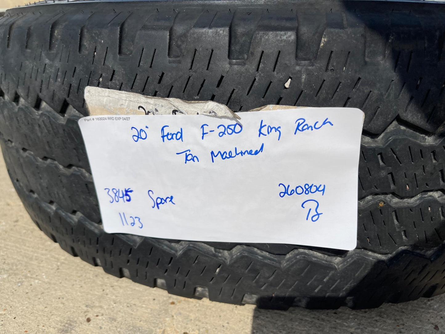 20" Ford F-250 F-350 OEM 3951 3845 KING RANCH rim wheel tire BRIDGESTONE A/T