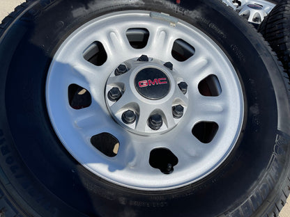 18" GMC Sierra Chevy Silverado 2500 3500 OEM 8096 wheels rims MICHELIN SET NEW