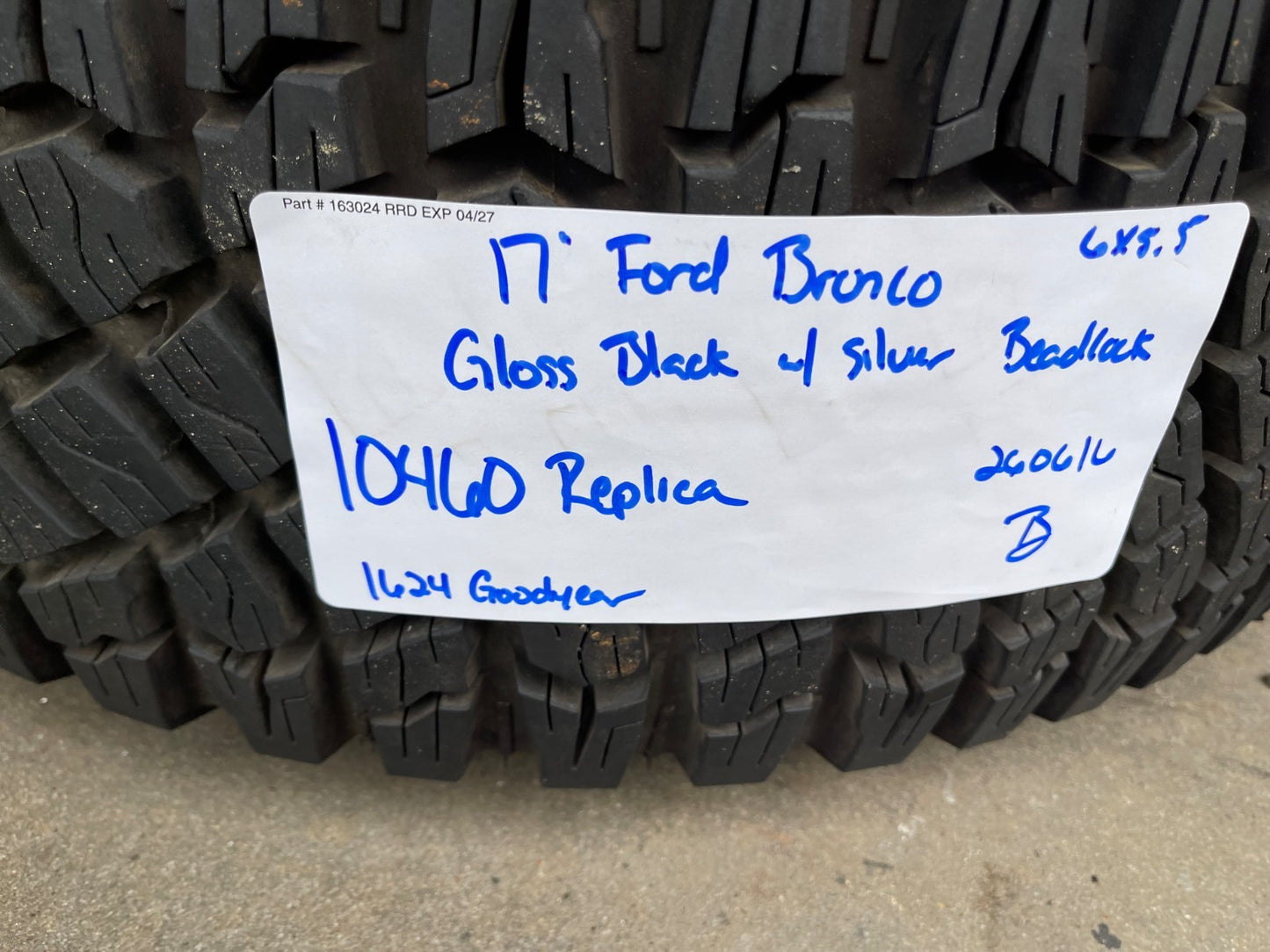 17" Ford F-150 Raptor Bronco R OEM Replica BEADLOCK 10460 rims wheels tires 35"