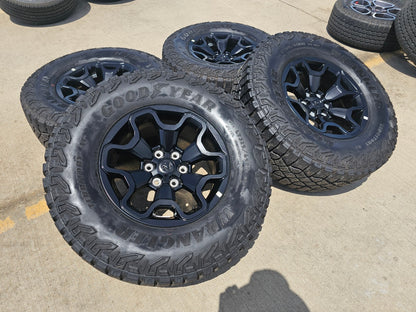 18" Dodge Ram 1500 TRX RHO Black OEM 66002 wheels rims TERRITORY M/T 35"