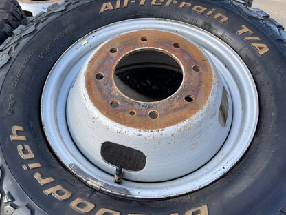 (6) 17" Ford F-350 Dually OEM rims wheels 3615 99016 tires BFG KO2 A/T