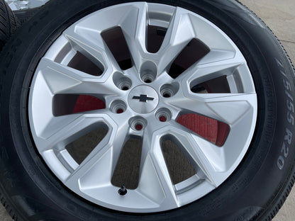 20" Chevy Silverado 1500 Tahoe OEM 5915 5916 wheels rims PIRELLI SET