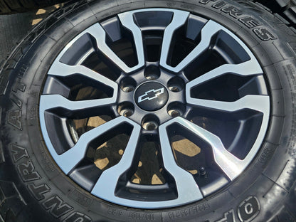 18" GMC Sierra AT4 Chevy Silverado Trail Boss OEM 5909 wheels rims TOYO A/T3
