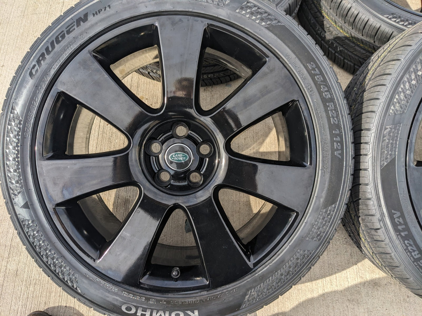 22" Land Rover Range OEM wheels rims black 72249 tires NEW