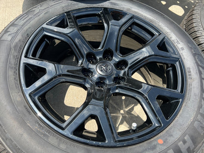 20" Dodge Ram 1500 Jeep Grand Wagoneer OEM black 9296 wheels rims NEW