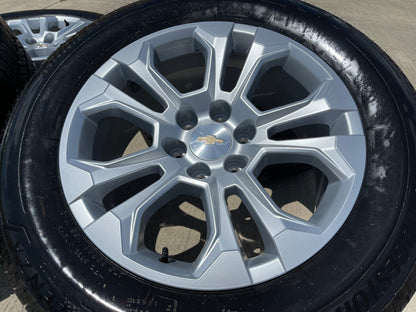 20" Chevy Tahoe Silverado OEM 14090 95417 wheels rims SET BRIDGESTONE NEW 2026