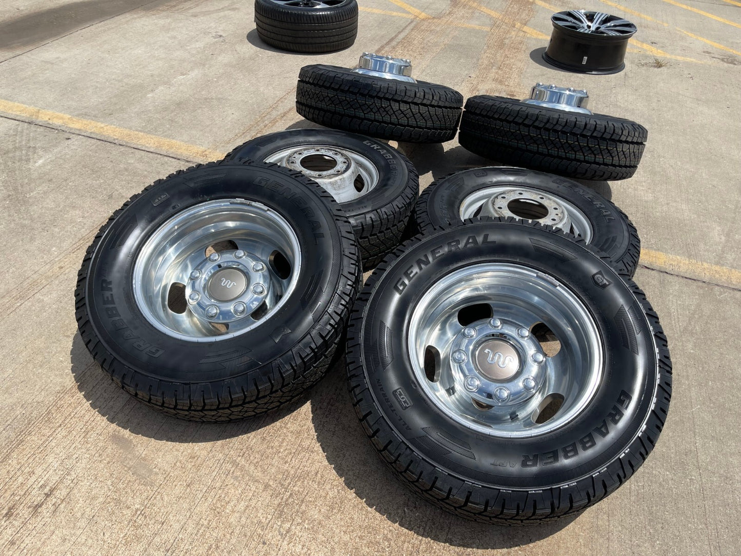 17" Ford F-350 Dually OEM 10477 10478 rims wheels 2024 2025 2026 GENERAL A/T NEW