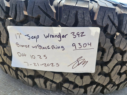 17" Jeep Wrangler 392 Gladiator Rubicon OEM 9304 95240 BEADLOCK wheels rims NEW