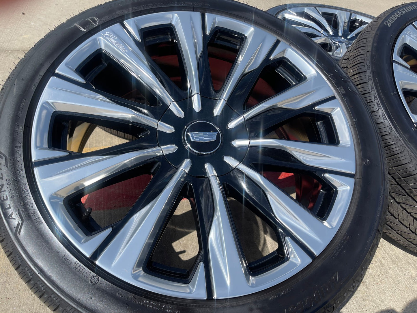 24" Cadillac Escalade PLATINUM OEM wheels rims V SET 2024 2025 2026 2027 NEW