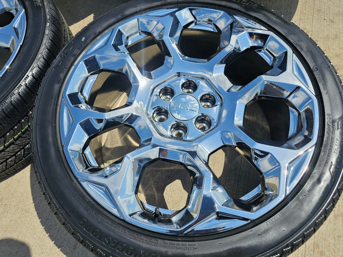 NEW 24" GMC Yukon Sierra Tahoe Cadillac Escalade V OEM wheels rims SET NEW