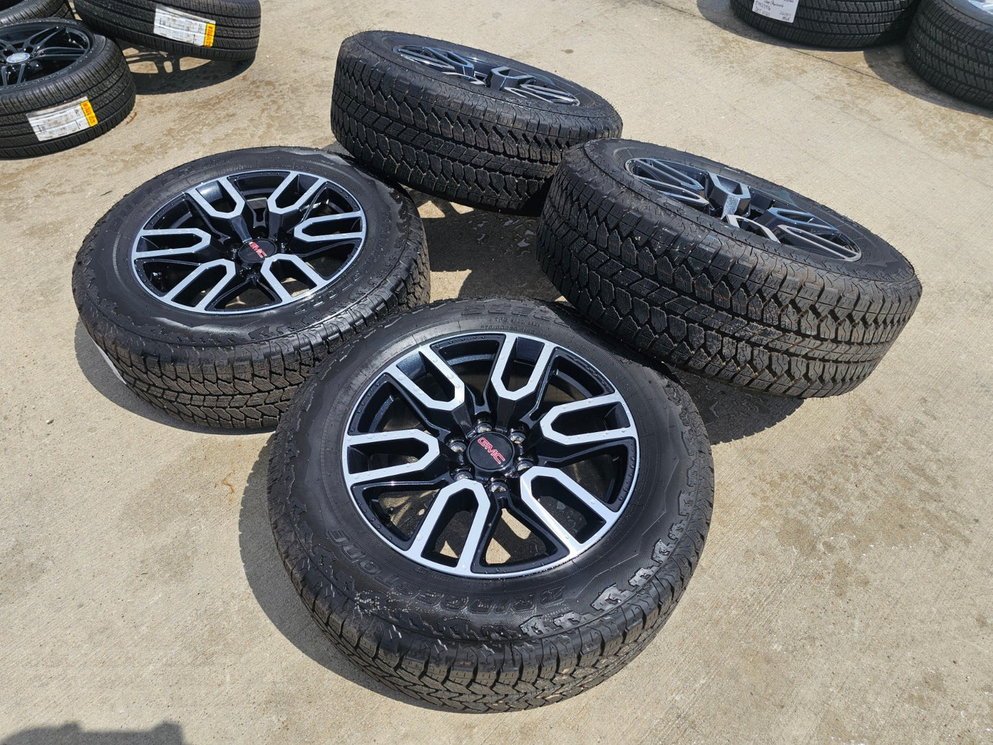 20" GMC Sierra Yukon AT4X Silverado OEM 5914 wheels rims SET BRIDGESTONE SET NEW