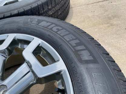 20" Nissan Titan XD OEM 62789 wheels rims tires CHROME MICHELIN