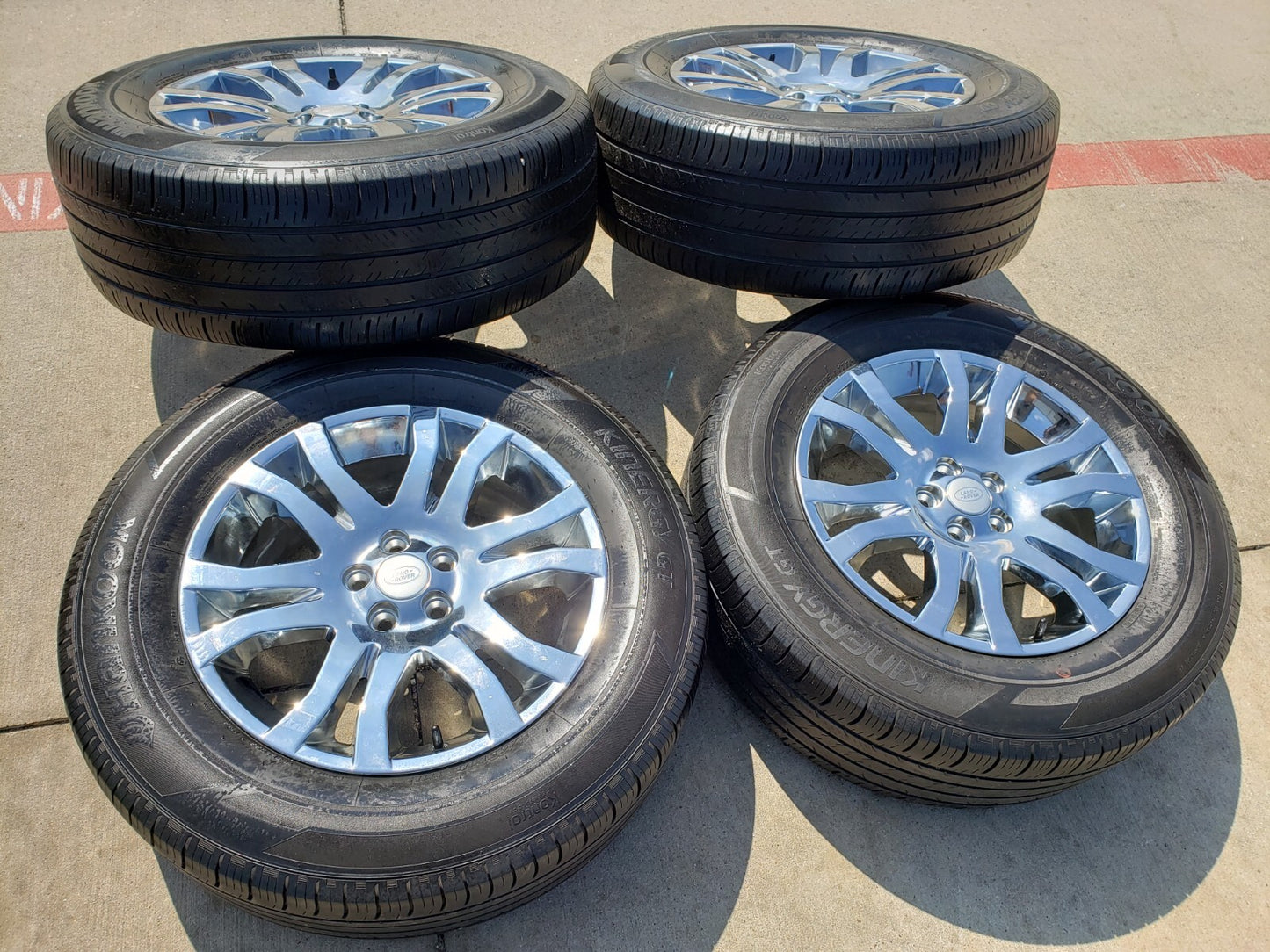 18" Land Rover OEM 72202 CHROME wheels rims Evoque LR2 tires