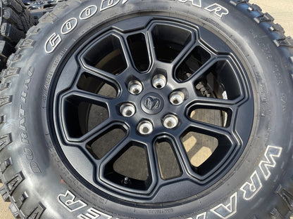 18" Dodge Ram 1500 Rebel Black OEM 95935 wheels rims SET DURATRAC A/T