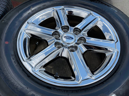 18" Ford F-150 Expedition OEM chrome rims wheels tires MICHELIN NEW