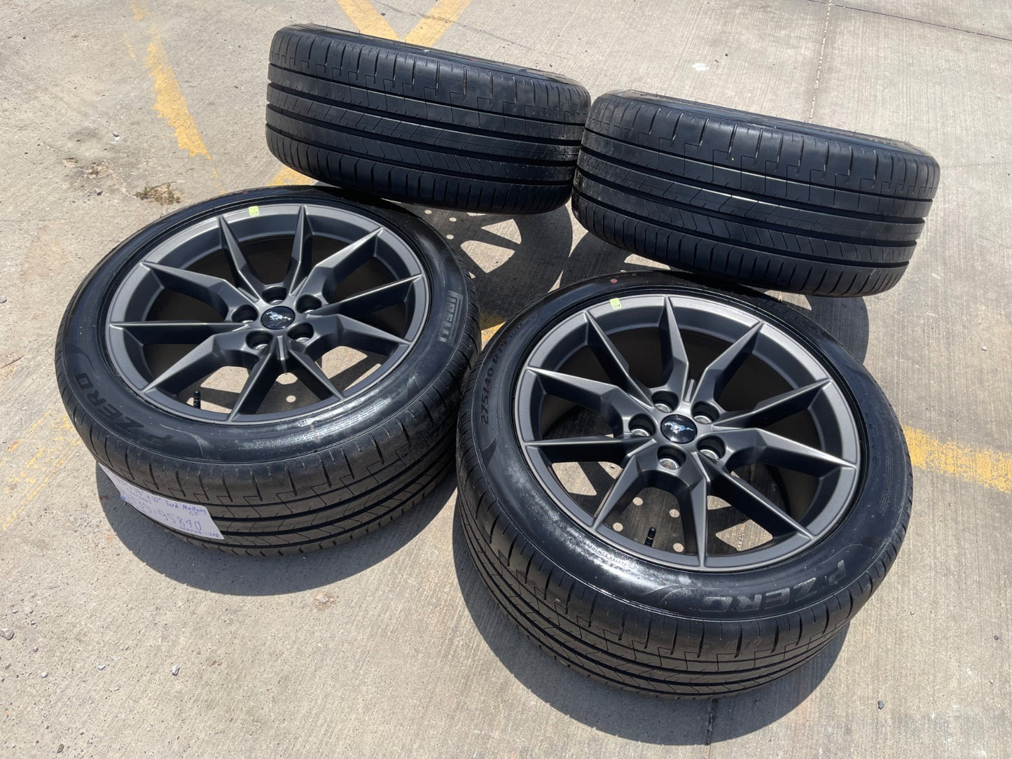 19" Ford Mustang GT Dark Horse OEM 95839 95840 wheels rims 2025 2026 2027 NEW