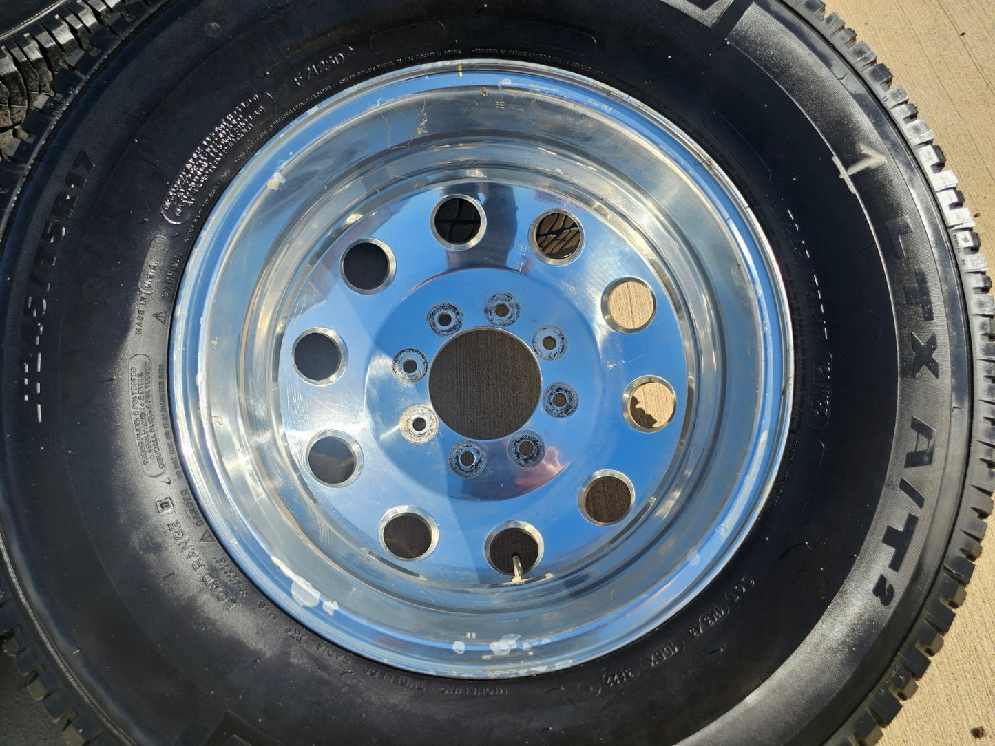 17" Dodge Ram 3500 DUALLY OEM wheel rim 2414 2415 ALCOA 8x165 SET MICHELIN