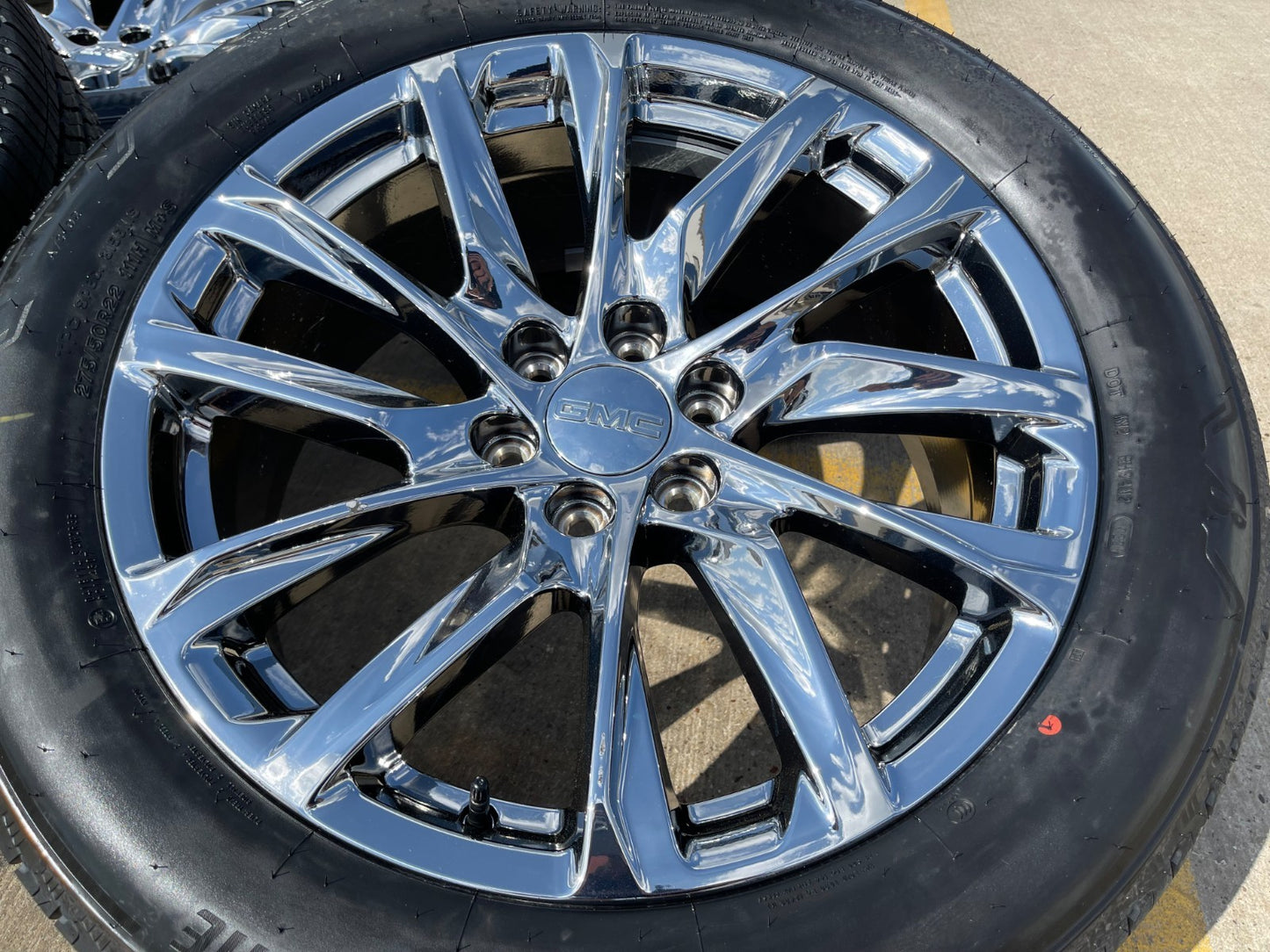 22" GMC Yukon Sierra Escalade OEM 95027 4875 wheels rims CHROME 2025 2026 NEW