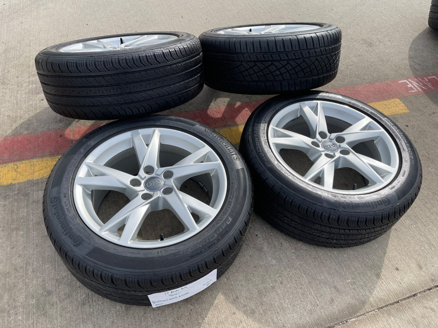 17" Audi A4 OEM 5829 wheels rims A3 A5 A6 tires 2020 2021 2022 2023 2024 2025