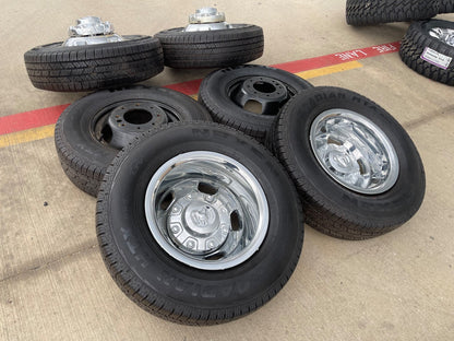 17" Dodge Ram 3500 Dually Laramie 8x200 wheels rims 2703 2704 OEM SET