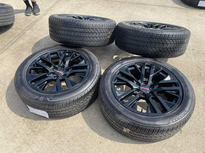 22" GMC Yukon Sierra OEM Chevy Silverado Tahoe 5903 wheels rims BRIDGESTONE SET