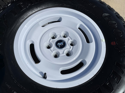17" Ford Bronco HERITAGE Stroppe Edition 10463 OEM wheels rims white SET NEW 35"