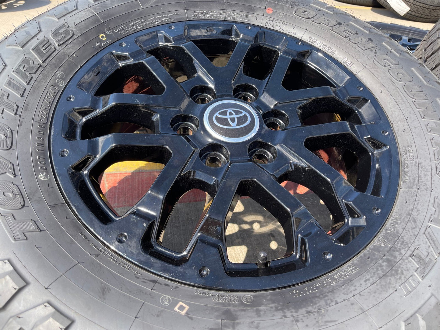 18" Toyota Tundra TRD OEM black wheels rims 75273 Sequoia 2024 2025 TOYO AT3 NEW