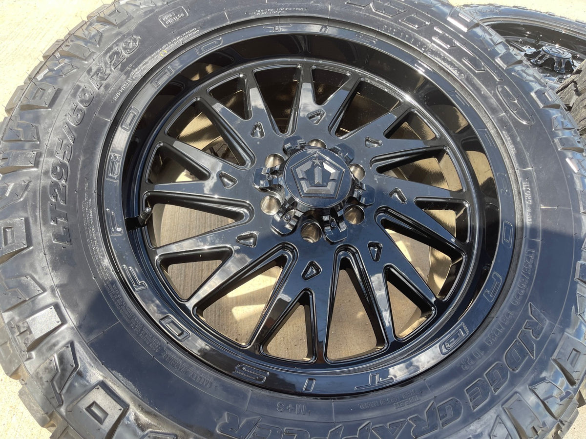 20" 20x9 TIS 547 Silverado Ford F-150 RAM wheels rims 6x139 6x135 +18 NITRO 34"